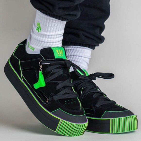 NIB MSCHF's Gobstomper Sour Edition 009-SE Black Lime Green Size W6.5/M5 - Picture 1 of 10